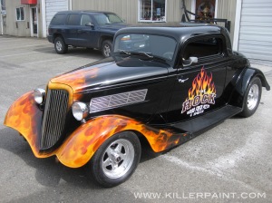 Rock Pizza 1934 Ford Coupe by Mike Lavallee of Killer Paint
